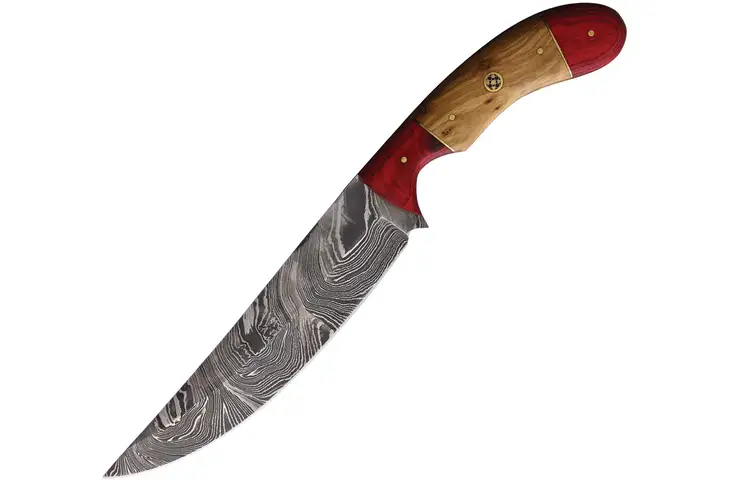 FH Knives Damascus 7in Fixed Blade Knife AB-1473 (FH BOX)